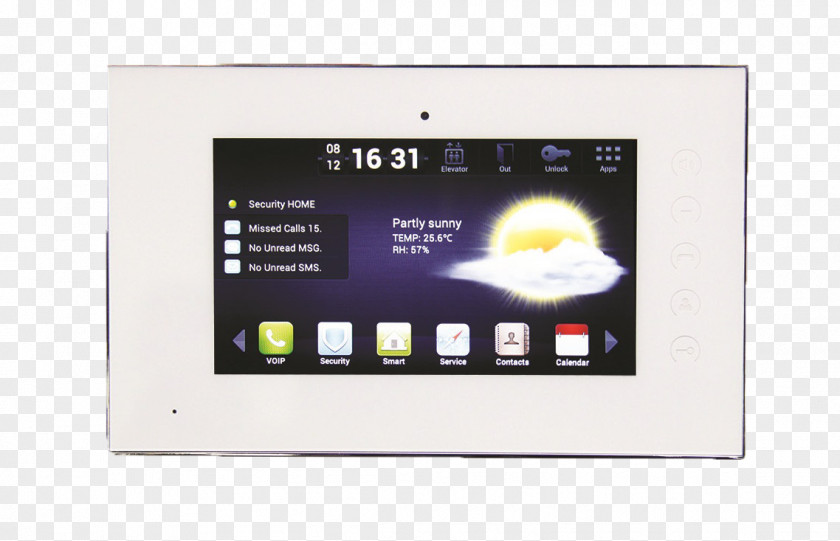 Touch Screen Display Device Intercom IP Camera Touchscreen System PNG