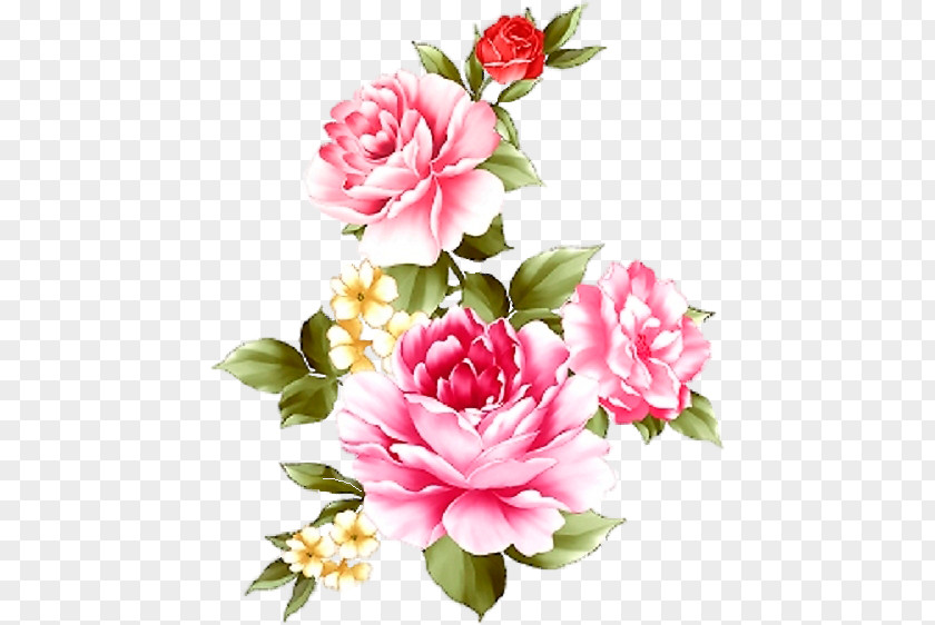 Artificial Flower Japanese Camellia Watercolor Wreath PNG