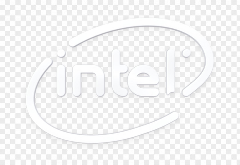 Blackandwhite Text Intel Logo PNG