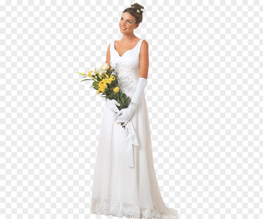 Bride Wedding Dress Marriage Flower Bouquet Clip Art PNG