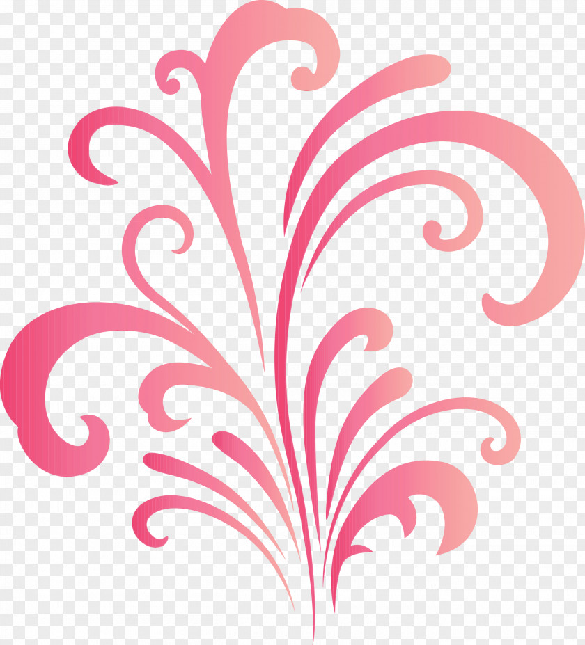 Pink Ornament Pattern Plant PNG