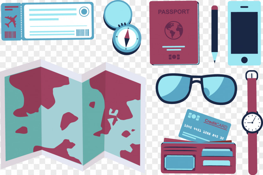 Vector Passport Travel Tourism Suitcase PNG