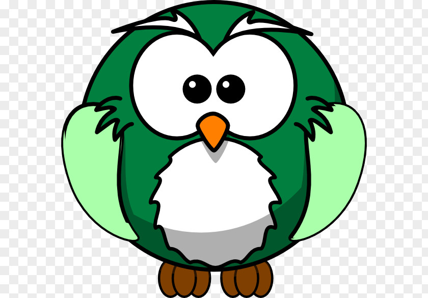 Funcky Owl Cartoon Clip Art PNG