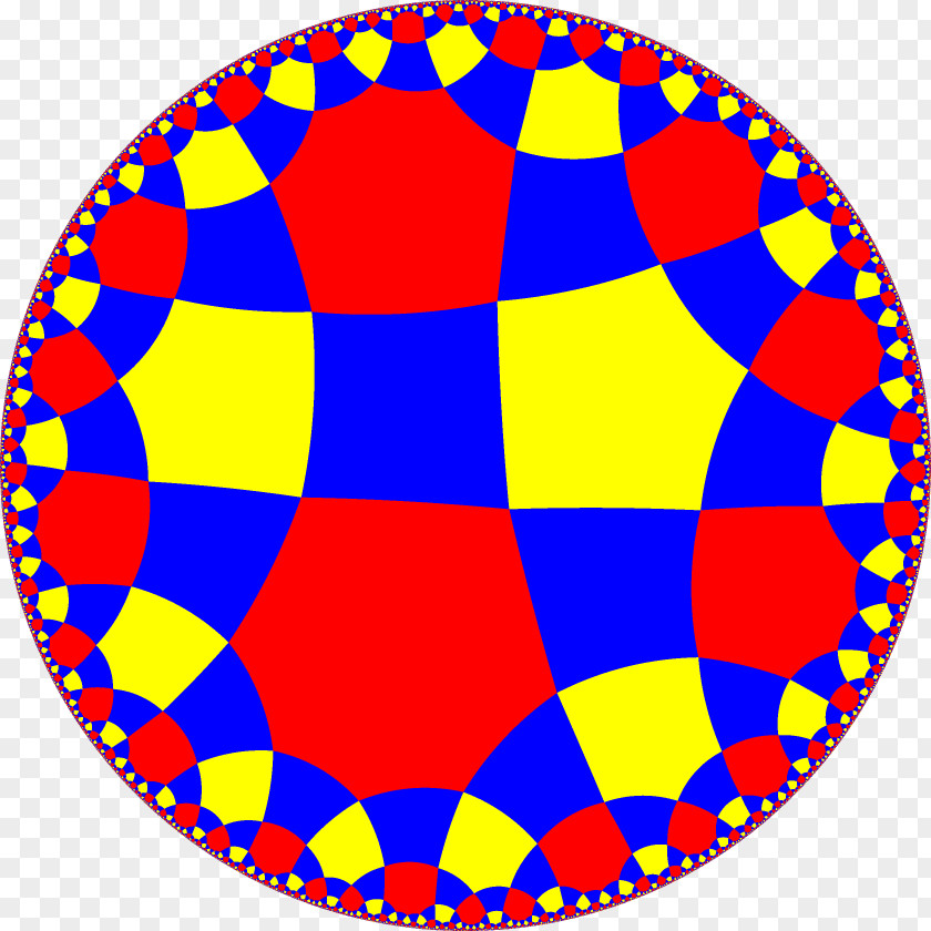 Tessellation Hyperbolic Geometry Honeycomb Uniform Tiling PNG