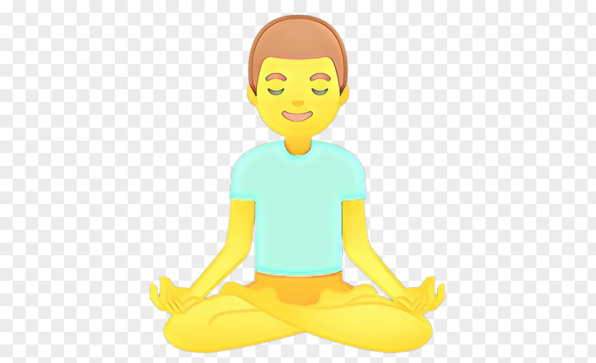 Gesture Stretching Yoga Cartoon PNG