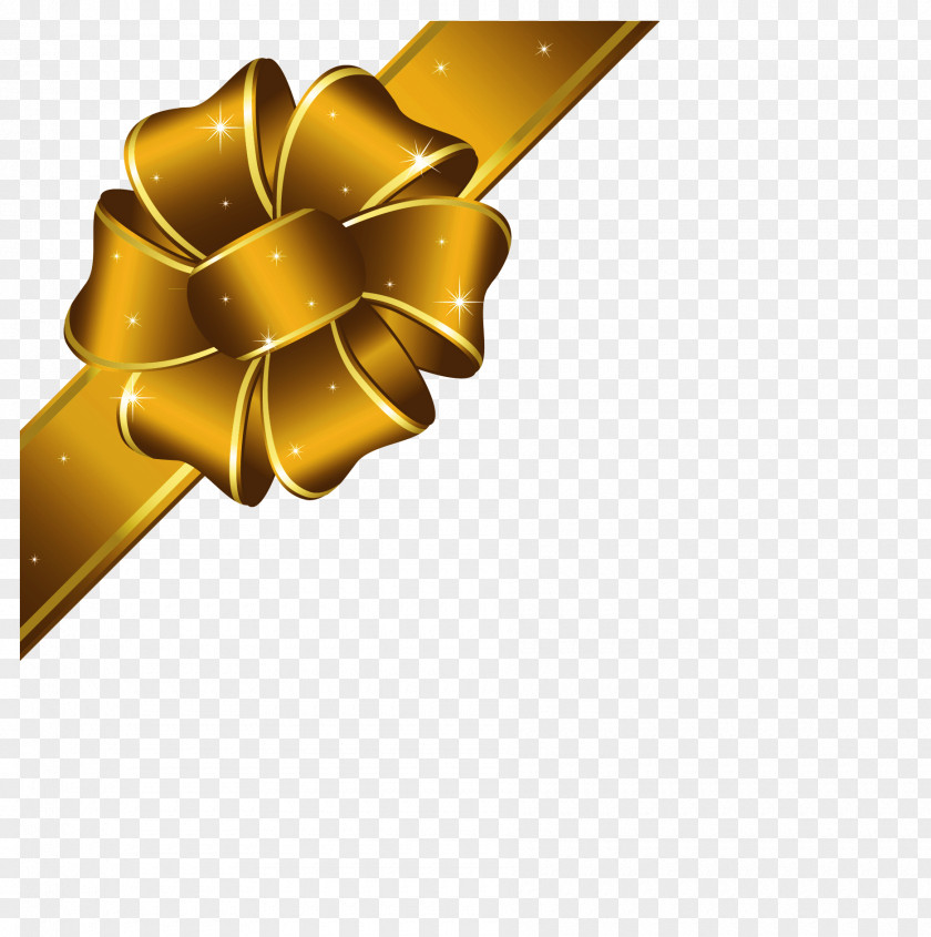 Gold Ribbon Cliparts Christmas Clip Art PNG