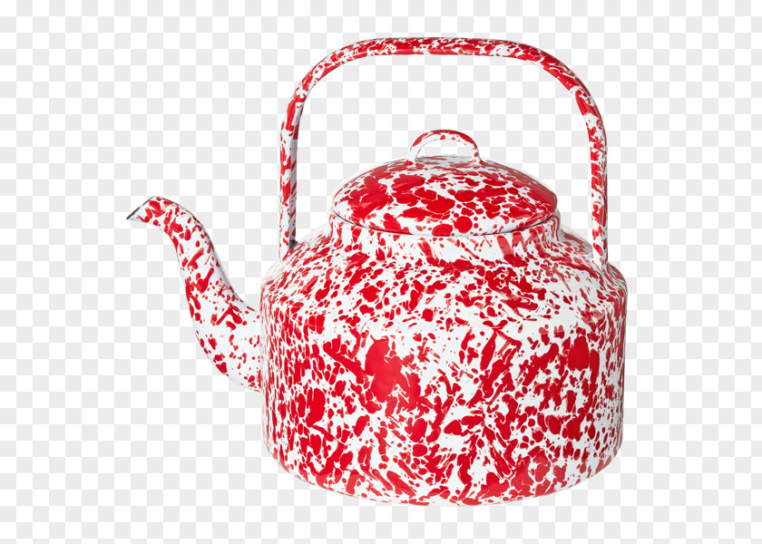 Red Tea Kettle Teapot Tennessee Christmas Ornament PNG