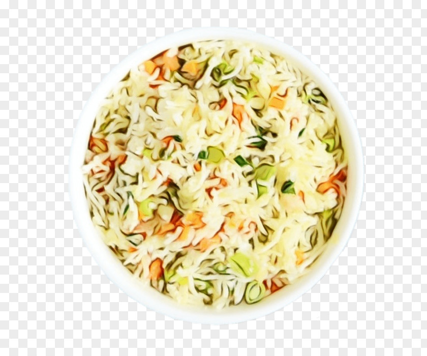 Thai Food Coleslaw Watercolor Background PNG