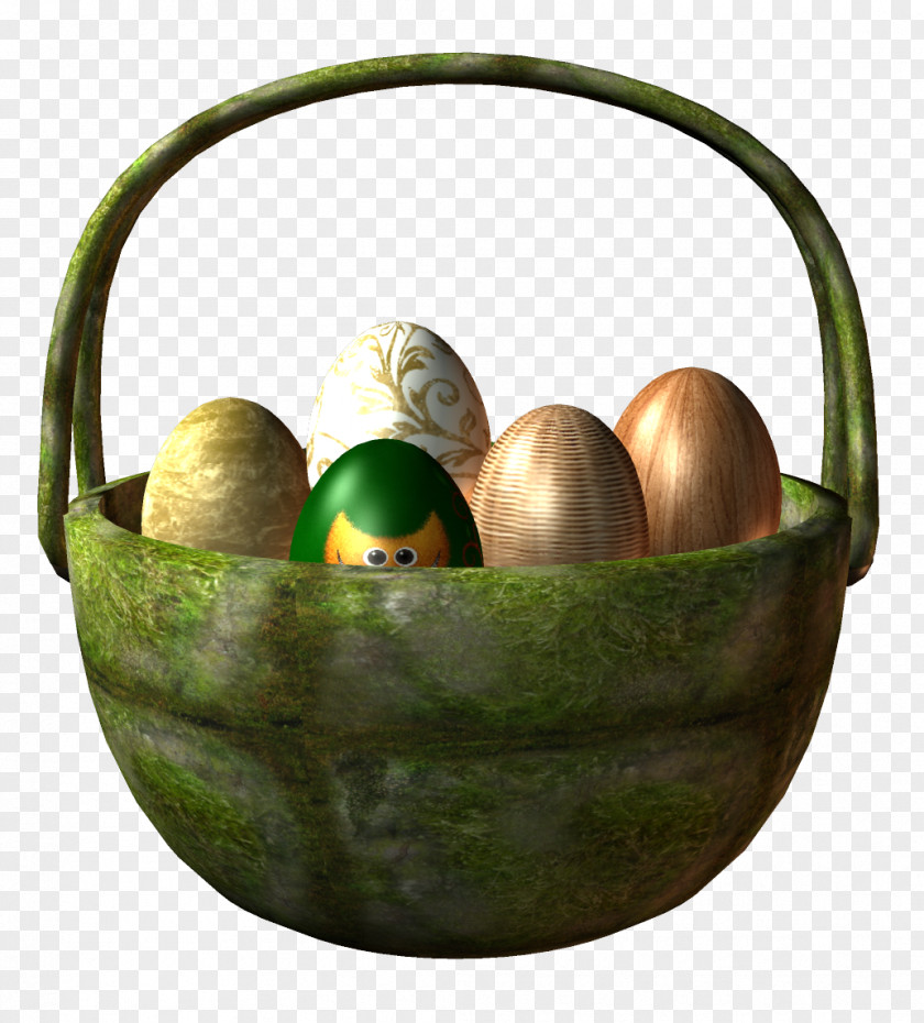 Egg Easter Basket Clip Art PNG