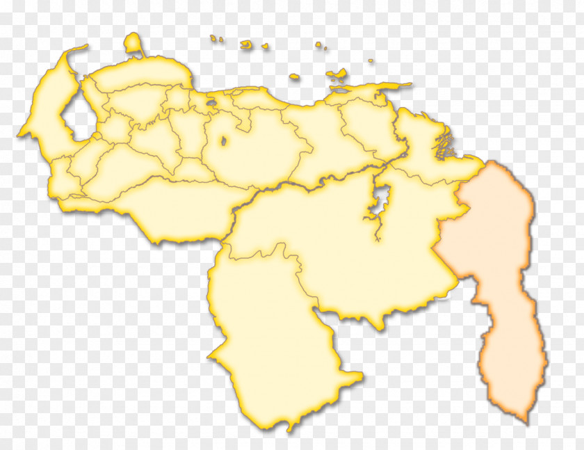 Map Politics Of Venezuela Mapa Polityczna PNG