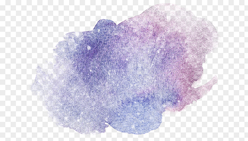 Purple Watercolor Painting Blue PNG