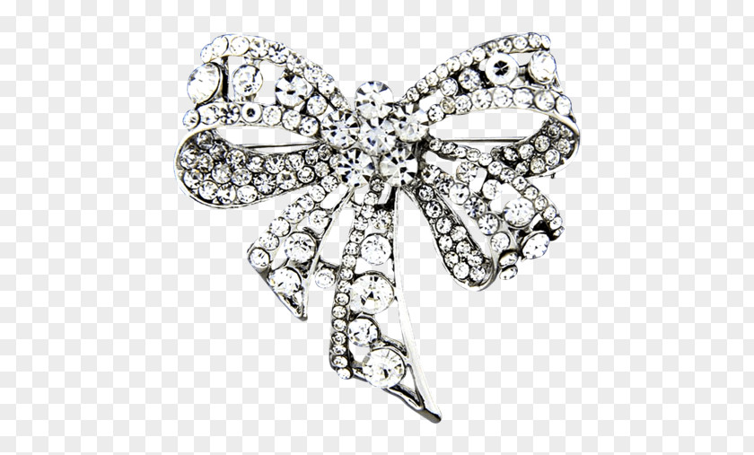 Silver Brooch Body Jewellery Diamond PNG