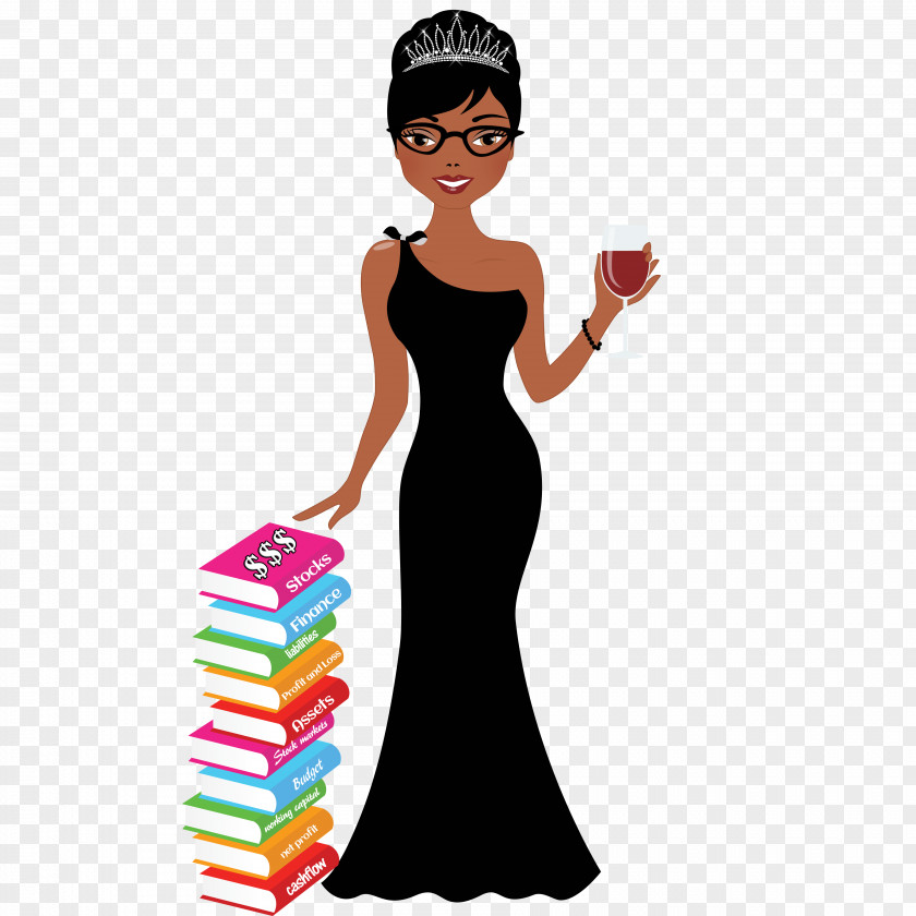 Black Friday/ Dress Formal Wear Evening Gown Clip Art PNG