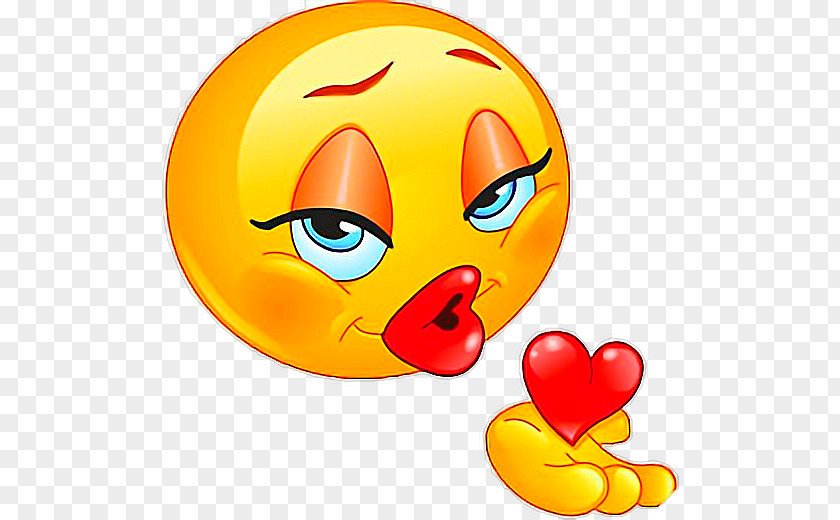 Emoji Kiss Smiley Illustration Love PNG