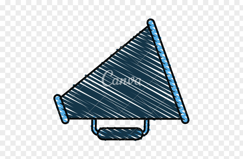 Megaphone Triangle Line PNG