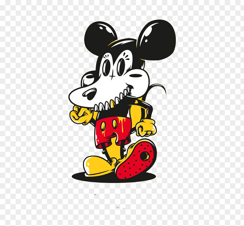 Monster Mickey Mouse Illustrator Digital Illustration PNG