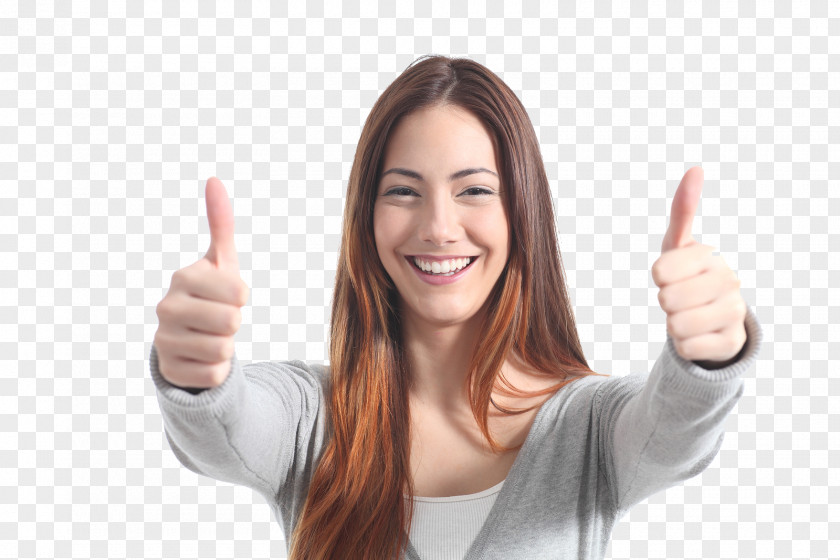 Thinking Woman Thumb Signal Stock Photography Gesture PNG