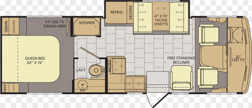 Vinyl Composition Tile Car Cadillac Fleetwood Floor Plan Enterprises Campervans PNG