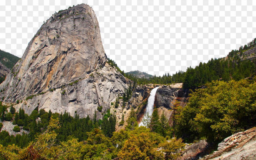Yosemite National Park Two Rocky Mountain Half Dome Nevada Fall Liberty Cap Everglades PNG
