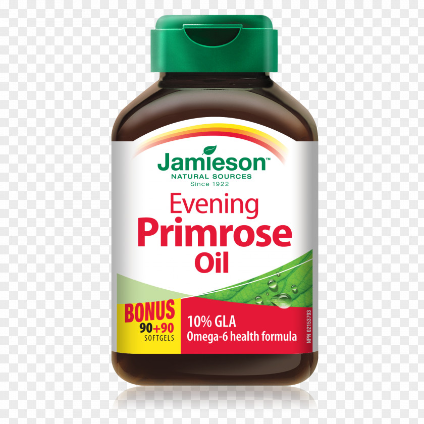 Evening Primrose Dietary Supplement Jamieson Laboratories Zinc Gluconate Vitamin Glucosamine PNG