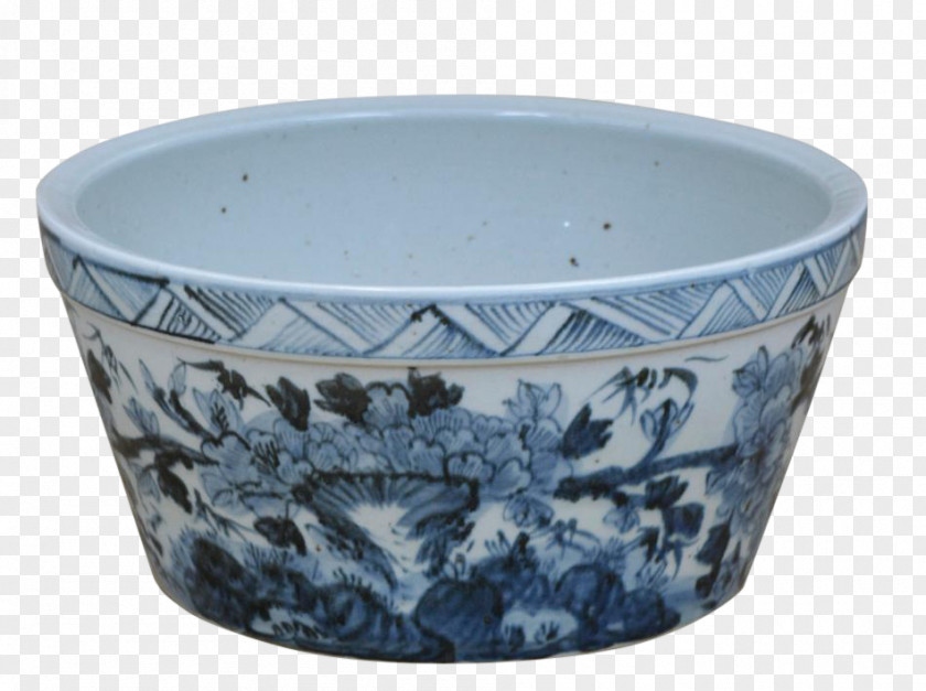 Glass Blue And White Pottery Bowl Ceramic Porcelain PNG