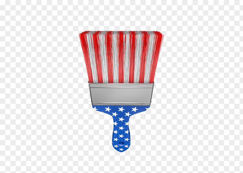 American Flag Brush Material Of The United States Independence Day Paintbrush PNG