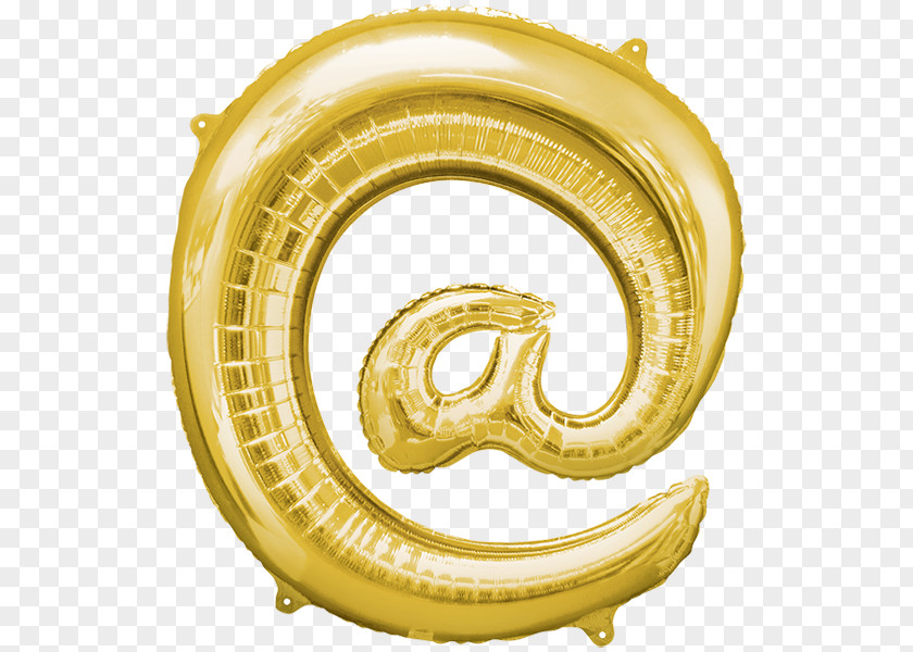 Balloon Gold Party Symbol Birthday PNG