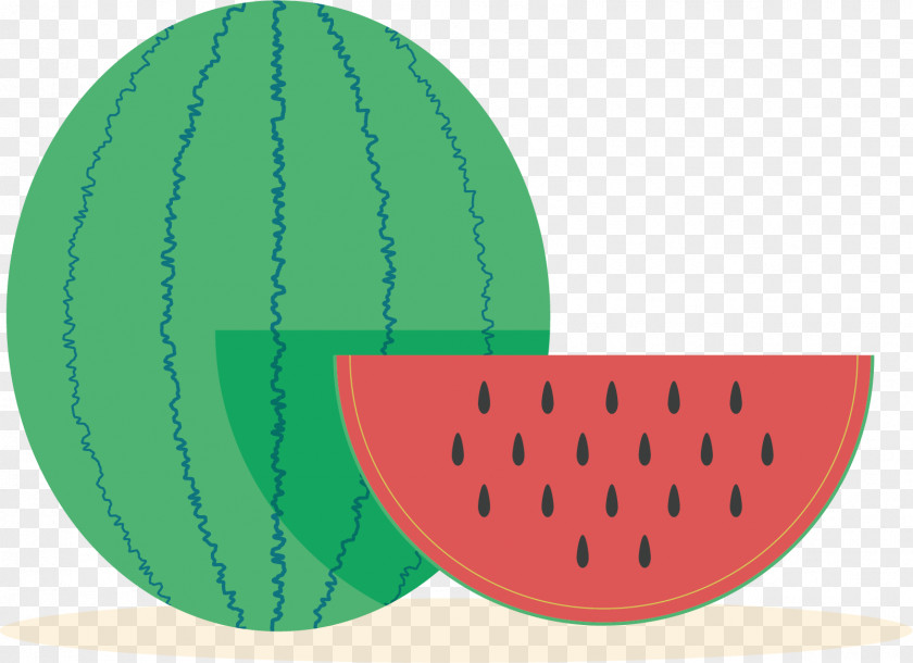 Green Watermelon Vector Dots Line PNG