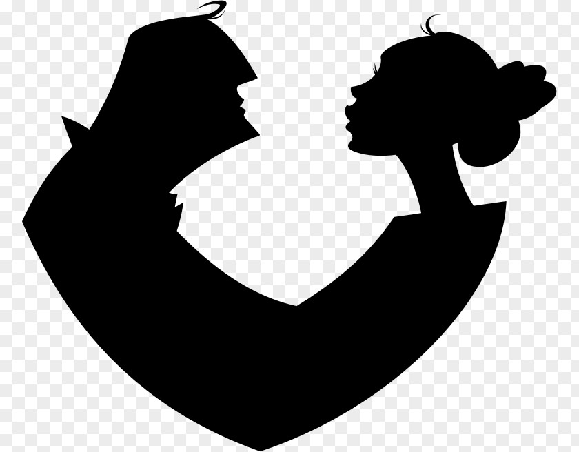 Love Couple Silhouette Clip Art PNG