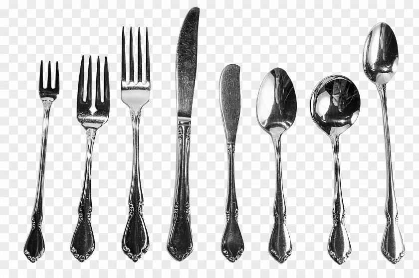 Vintage Party Cutlery Fork Tableware PNG