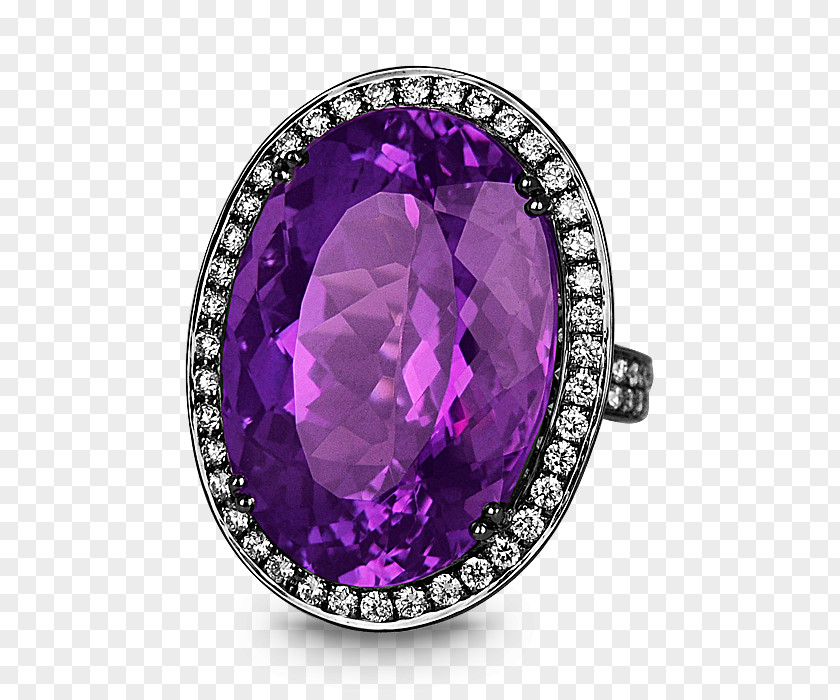 Amethyst Diamond Ring Engagement Wedding PNG