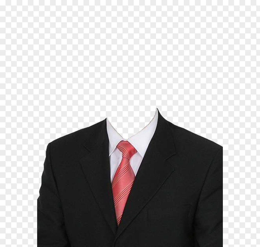 Black Suit And Red Tie Formal Wear Clothing Dress Necktie PNG