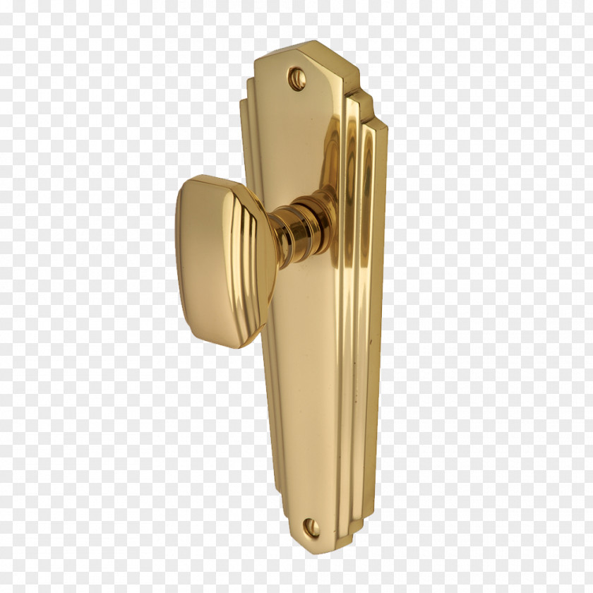 Brass Door Handle Lockset PNG