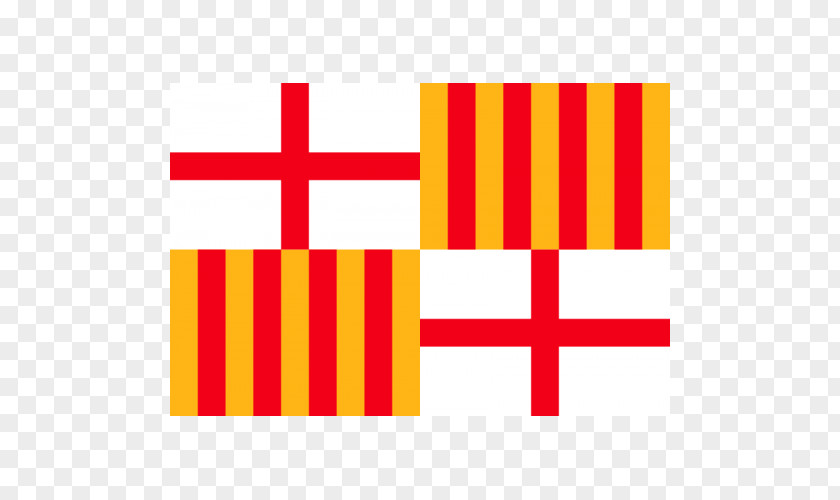 Flag Province Of Barcelona Senyera PNG