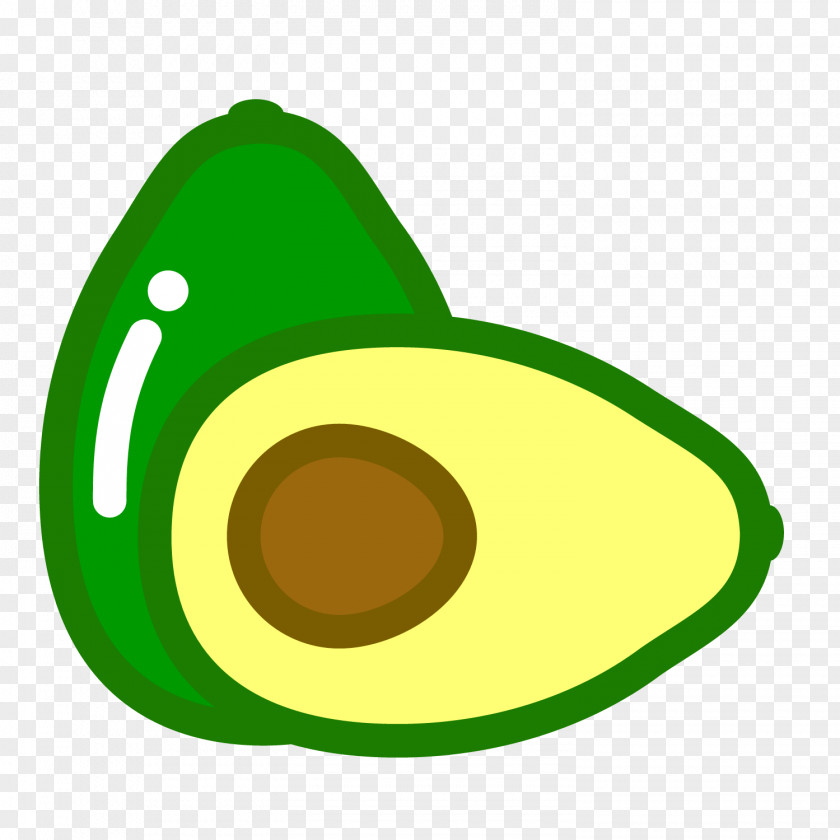Avocado Cartoon Face Food Image PNG