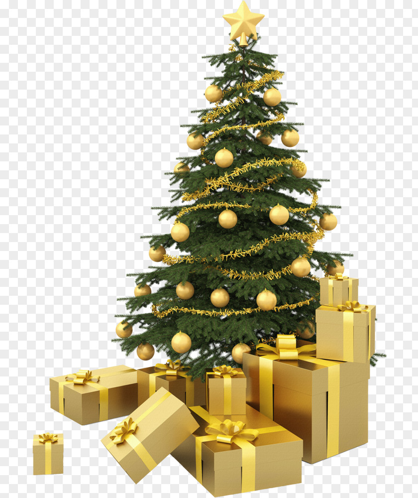 Christmas New Year Tree Clip Art PNG