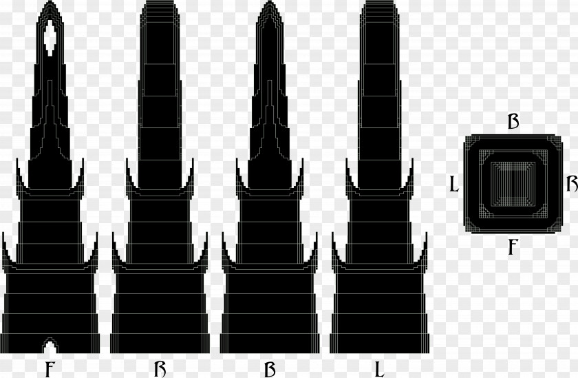 Iberian Schematic Art Minecraft Barad-dûr Diagram 索伦之眼 PNG