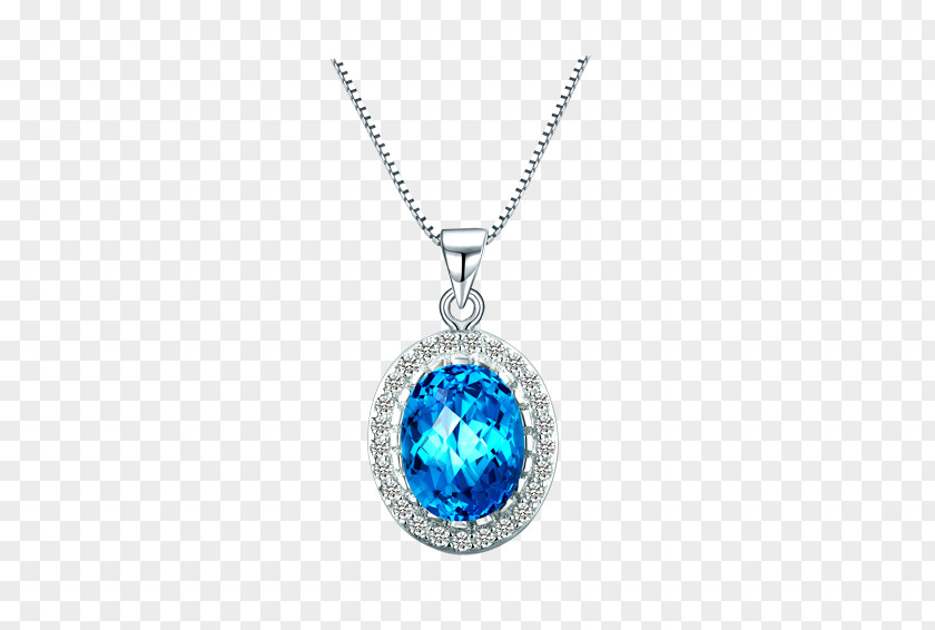 Oval Sapphire Silver Pendant Locket Sterling PNG