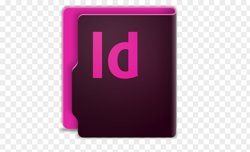 Adobe In Design CC Pink Square Purple Brand PNG
