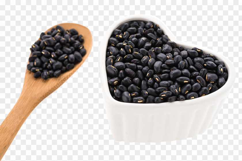 Black Beans Picture Coffee Wooden Spoon Turtle Bean PNG