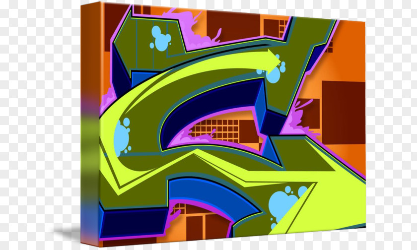 Graffiti Letter Alphabet C Poster PNG