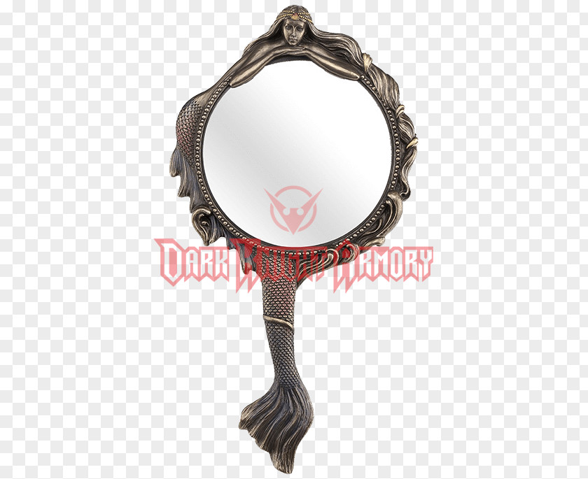 Mirror Bronze Mermaid Light Hand PNG