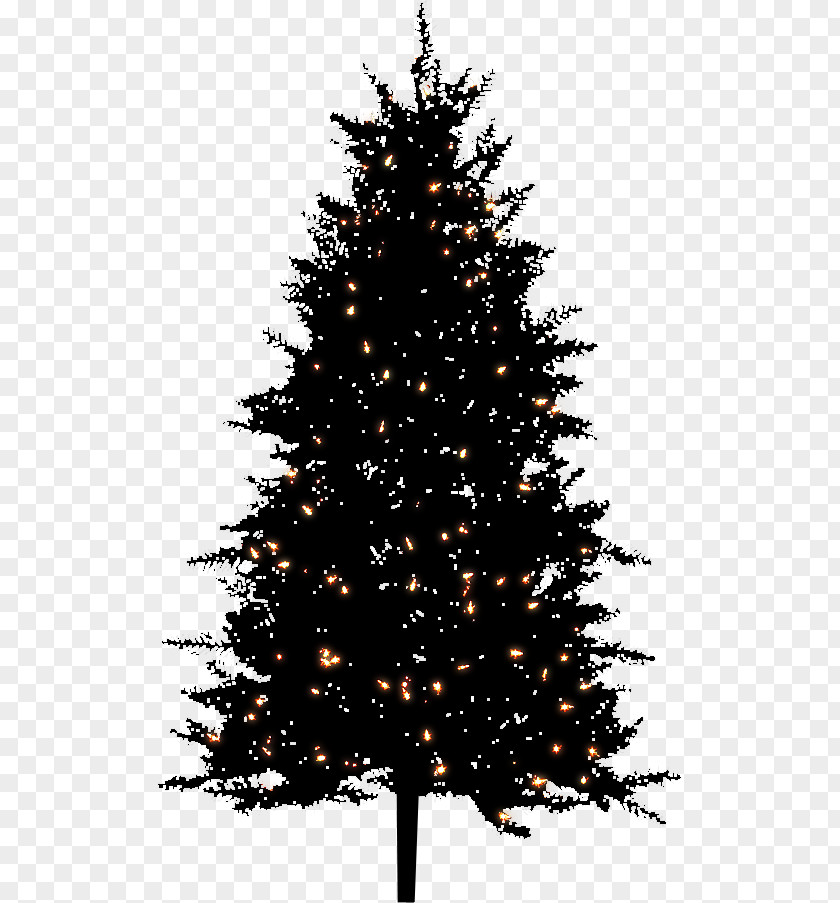 Night Artificial Christmas Tree Pre-lit PNG