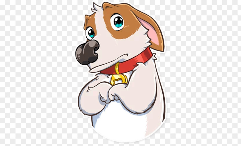 Puppy Dog Telegram Sticker Clip Art PNG