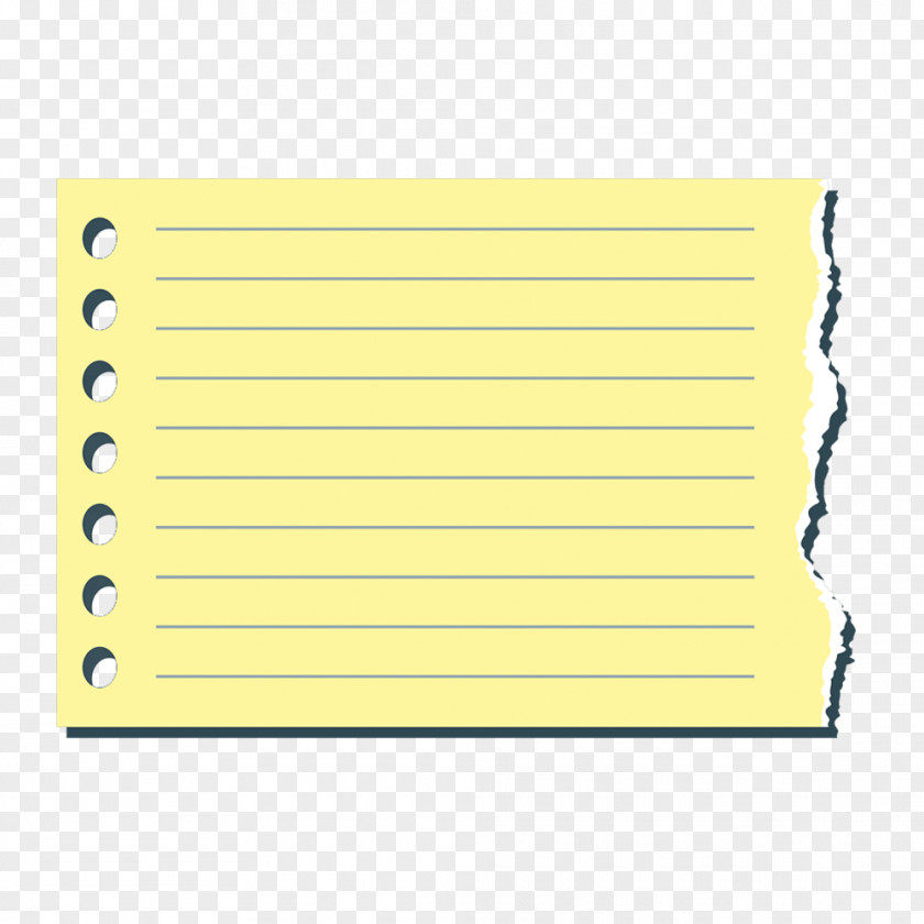 Vector Torn Notebook Paper Sheet Material Post-it Note PNG