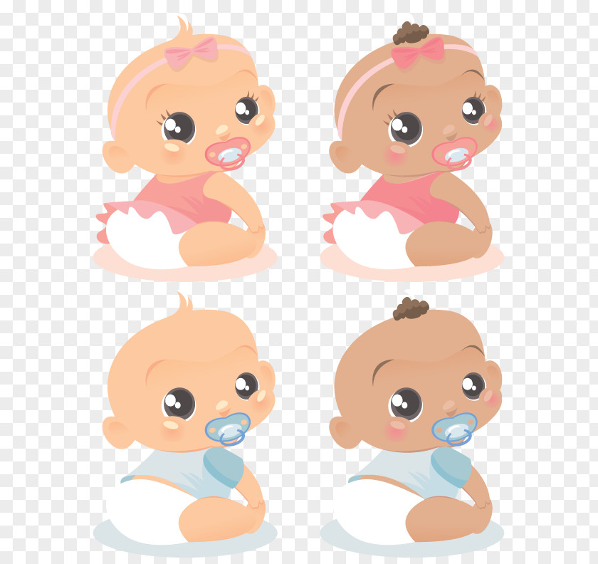 Hand Drawn Cute Baby Infant Cuteness Download Clip Art PNG