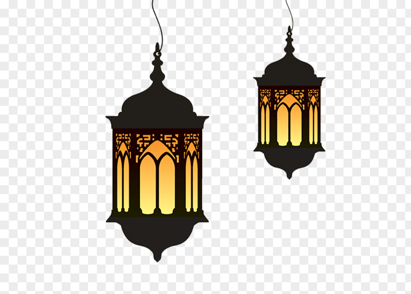Ramadan Cartoon Lights Eid Al-Fitr Lantern Clip Art PNG