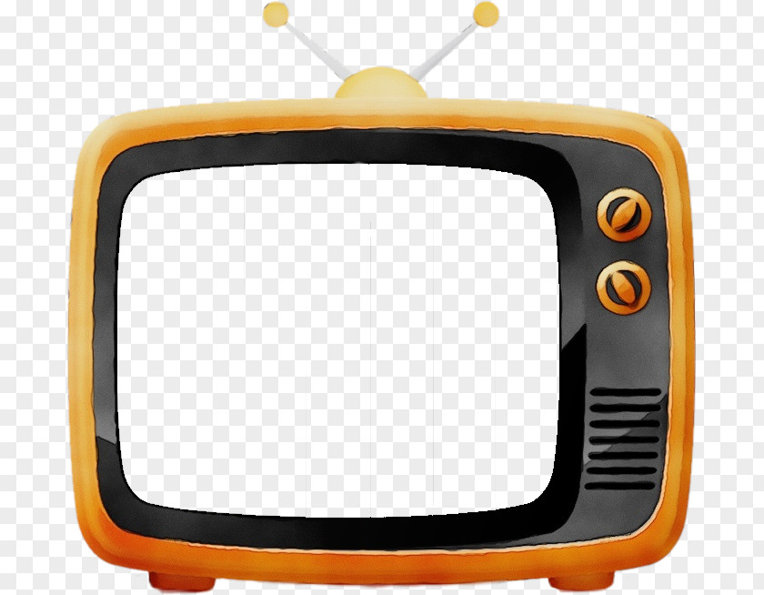 Display Device Television Set Yellow Media Screen PNG