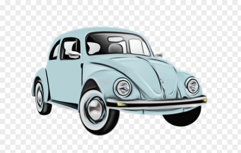 Land Vehicle Car Vintage Volkswagen Beetle PNG