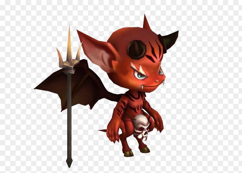 Little Devil Carnivora Dragon Cartoon Figurine PNG